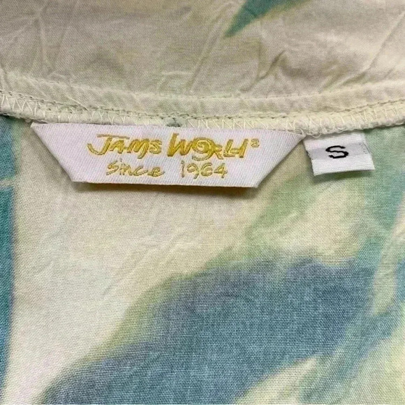 Jams World since 1964 made in Hawaii Sage W657-SAGG save size small tunic - Picture 5 of 5